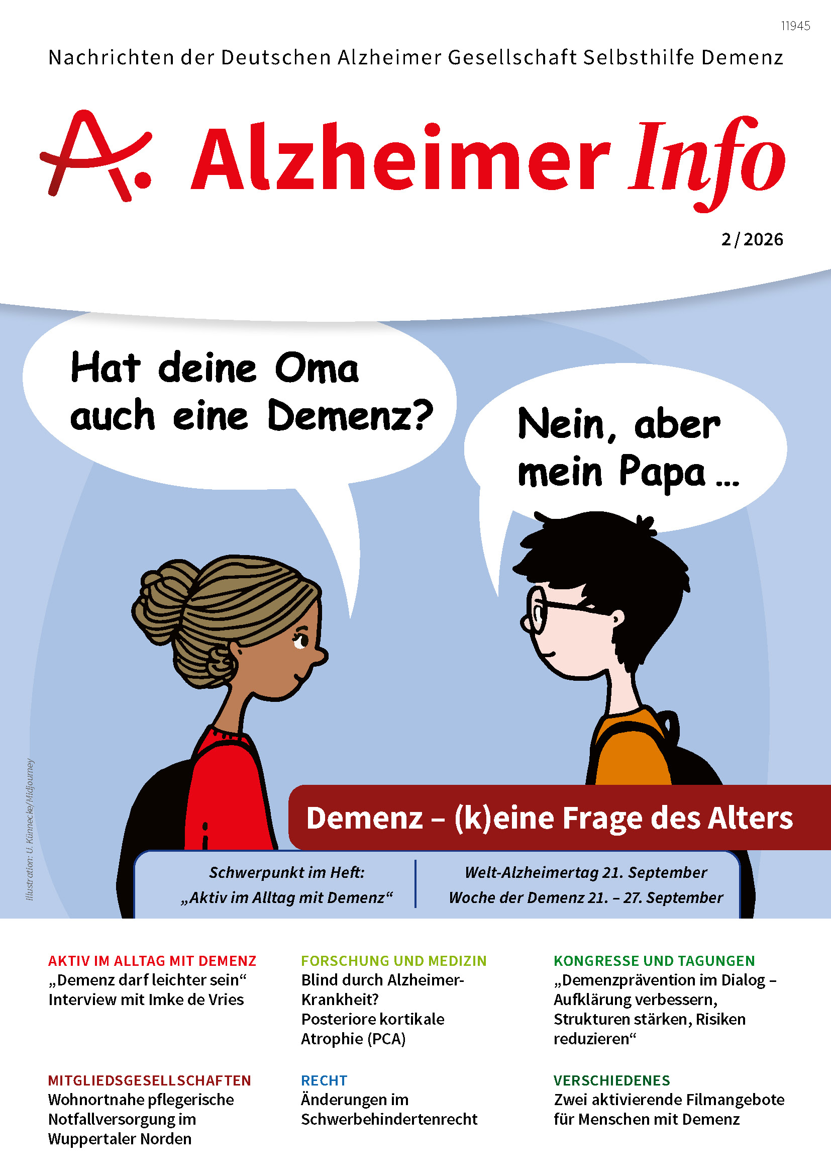  Cover des Heftes: Comic mit zwei Jugendlichen