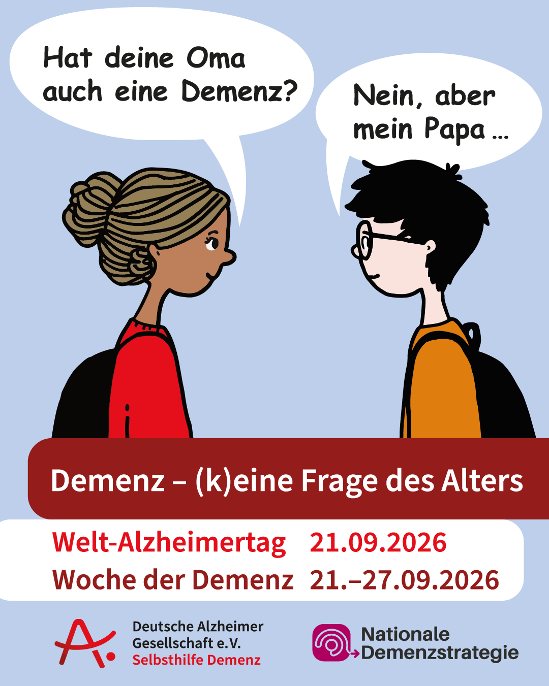 Social Media Grafik zum Welt-Alzheimertag 2026