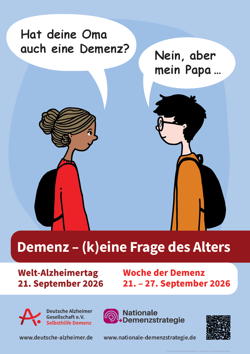 Plakat zum Welt-Alzheimertag 2026