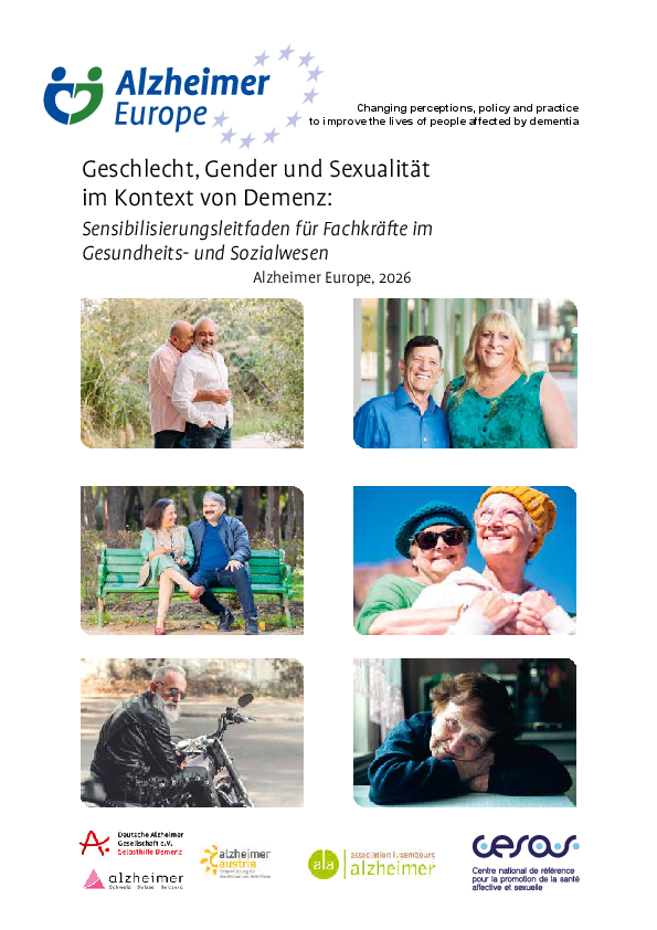 Titelseite eines Leitfadens zu Gender, Sexualität und Demnez