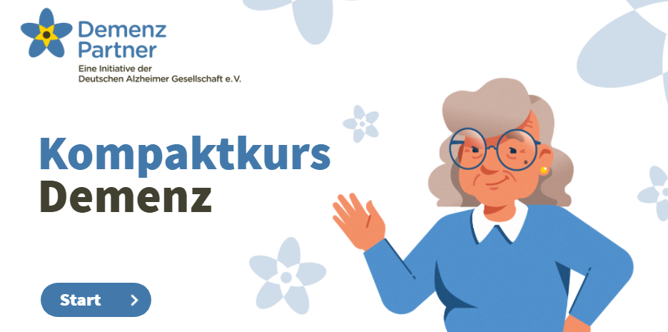 Startseite zum Webtraining mit Hauptfigur Christel